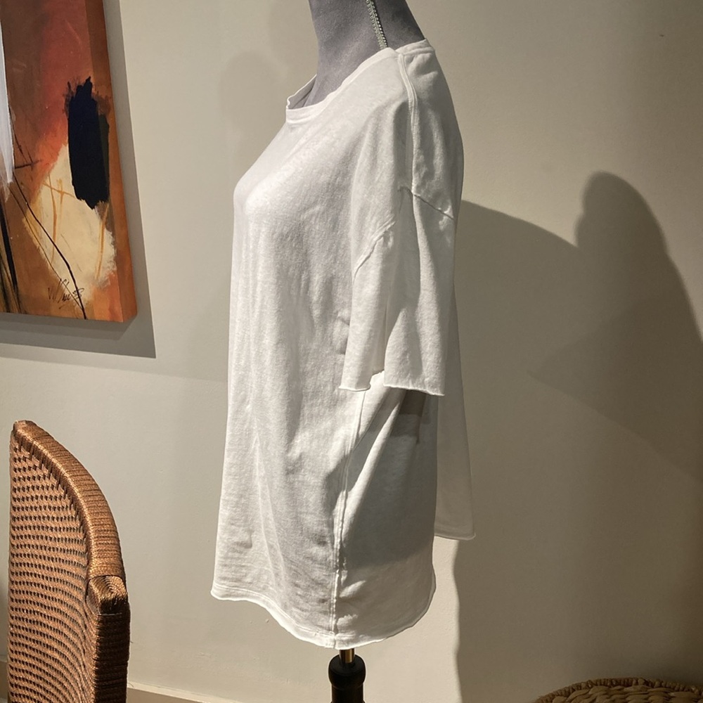Free People oversized white T-shirt, extra small - Picture 5 of 7